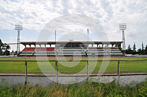 Main stand of the Republican Stadium in Sukhumi, Abkhazia