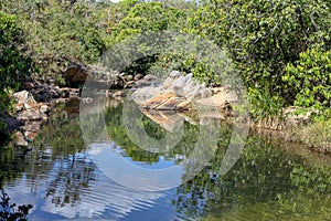 Main stream in PirenÃÂ³polis, former colonial city photo