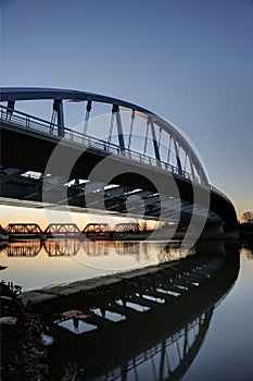 Main Street Bridge at Dusk