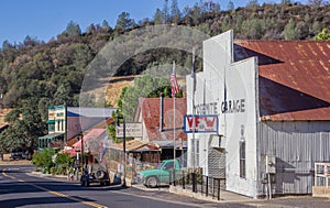 Main street in Coulterville, California