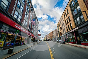 Main Street, in downtown Brattleboro, Vermont