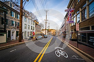 Main Street, in Ellicott City, Maryland.