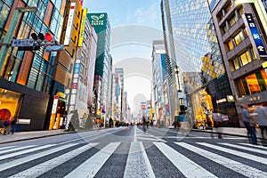 The main street in Ginza - Tokyo