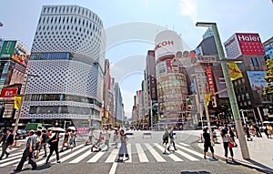 The main street in Ginza - Tokyo