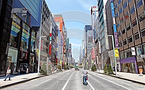 The main street in Ginza - Tokyo