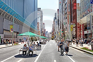 The main street in Ginza - Tokyo