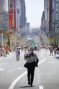 The main street in Ginza - Tokyo