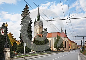 Hlavní ulice (Hlavná ulice) v Prešově. Slovensko
