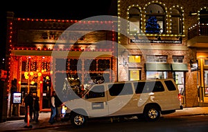 The main street of Park City at the Sundance film festival time. Utah