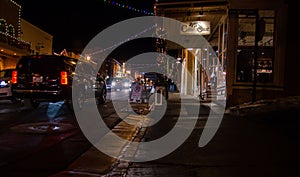 The main street of Park City at the Sundance film festival time. Utah