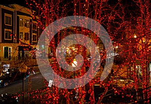 The main street of Park City at the Sundance film festival time. Utah