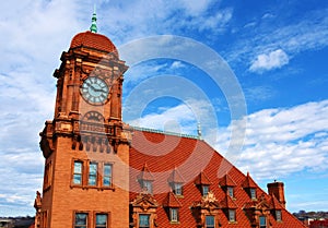 Main Street Station Clock Tower in Richmond, VA