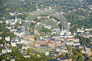 Main Street in the town of Saco, Maine