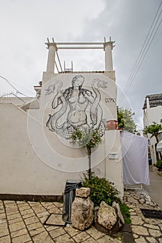 Via Giuseppe Orlandi in Anacapri on the island of Capri