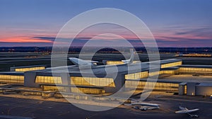 Main Terminal of Washington Dulles Internationa...