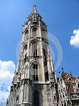 Main tower of Matyas Church - Budapest, Hungary