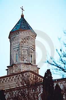 Main tower of the Three Hierarch Church in Iasi, Romania