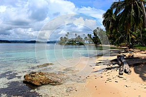 Main view of Pelicano beach in Panama. photo