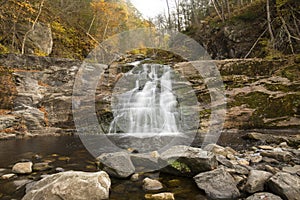 Main waterfall at Kent Falls State Park in western Connecticut.