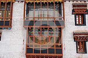 Main Windows Front of Hemis Monastery Tibet Buddhism Temple