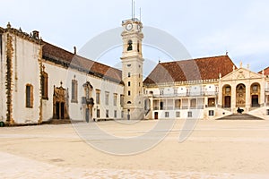 Main yard at the University. Coimbra . Portugal