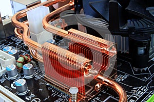 Mainboard detail - cooling elements