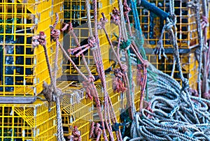 Maine Lobster Traps and Ropes