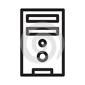 Mainframe vector thin    line icon