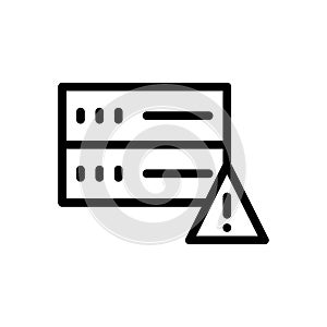 Mainframe vector thin line icon