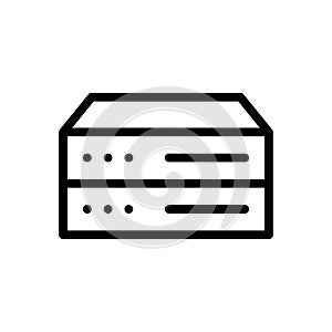 Mainframe vector thin line icon