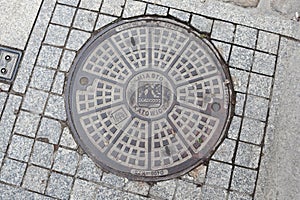 Mainhole in Old Town of Katowice, Poland