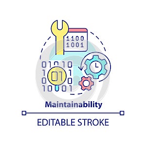 Maintainability concept icon