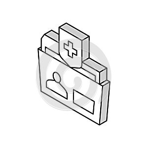 maintaining health isometric icon vector illustration