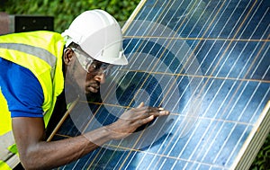 maintenance engineer Solar energy systems engineer perform analysis solar panels.