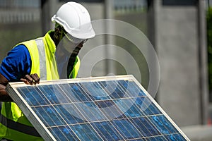 maintenance engineer Solar energy systems engineer perform analysis solar panels.