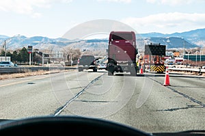 Maintenance on the interstate