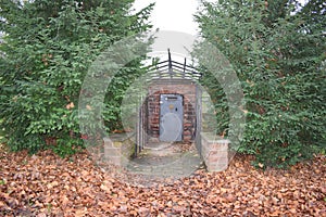 Mainz, Germany - 01 09 2022: Fort Josef, gate to Mainzer Unterwelten