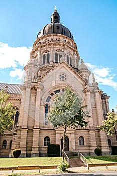 Mainz Germany historical church, Classical timber houses in the center of Mainz, Germany