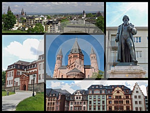 Mainz landmarks collage