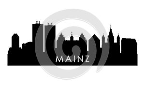 Mainz skyline silhouette.