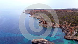 Maiorca beach in the Mediterranean sea