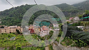 Maiori - Panoramica del borgo dalla scala di Via Accola