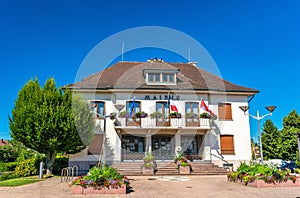 Mairie or town hall of Plobsheim near Strasbourg, France