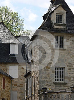 Maisons traditionnelles, Turenne ( France )