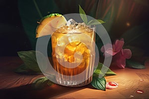 Maitai cocktail tropical. Generate Ai