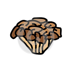 maitake mushroom color icon vector illustration