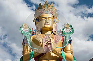 Maitreya Buddha at Nubra valley, ladakh India photo