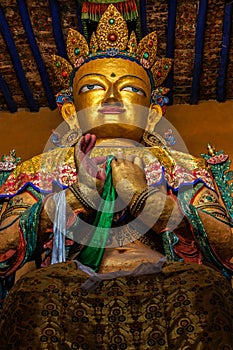 Maitreya Buddha in Tsemo gompa. Leh, Ladakh, India