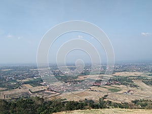 Majalengka highest view village and rice field