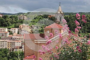 Majella National Park in Italy. The town of Palena